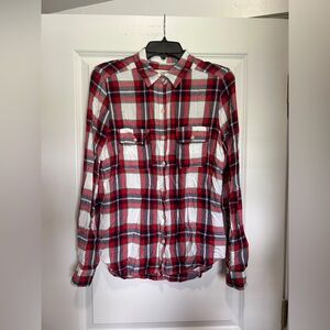 Classic Red Plaid Women’s Shirt